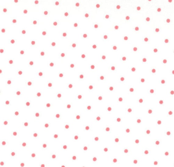 Moda Essential Dots White Peony from Moda Fabrics