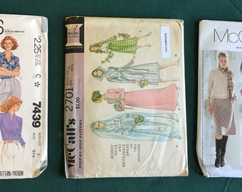 Women's Clothing Pattern Lot of 3 - McCall's 8-10