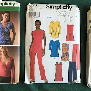 Women&#39;s Clothing Pattern Lot of 3 - Simplicity 16-18-20-22