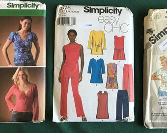 Women's Clothing Pattern Lot of 3 - Simplicity 16-18-20-22