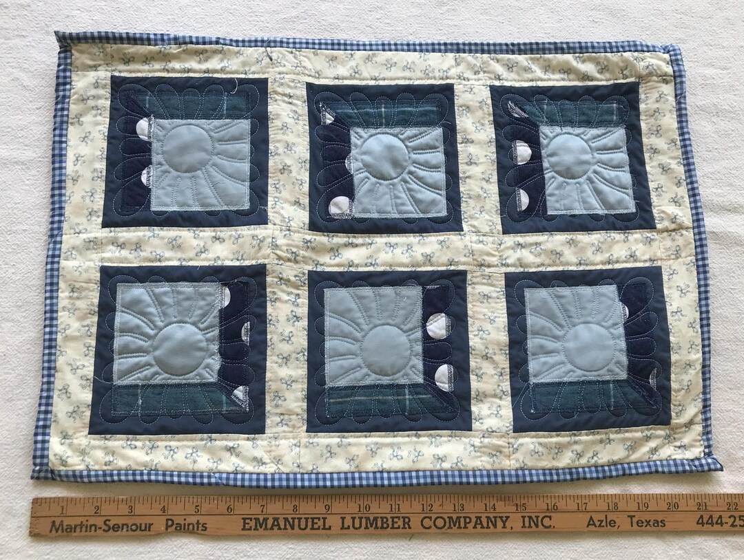 Window Shutter Table Runner Handmade Quilted Mini Table Runner - Attic-window - 22