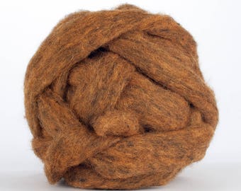 Corriedale Bulky Wool Roving - Sombrero - 4 ounces