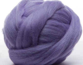 Merino Wool Top - 22.5 micron -Lavender - 4 ounces