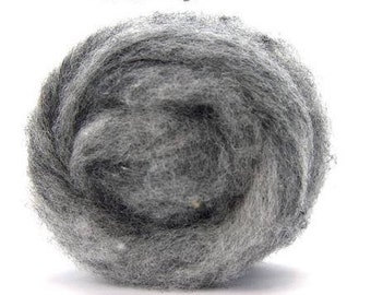 Corriedale Bulky Wool Roving - Fog - 4 ounces