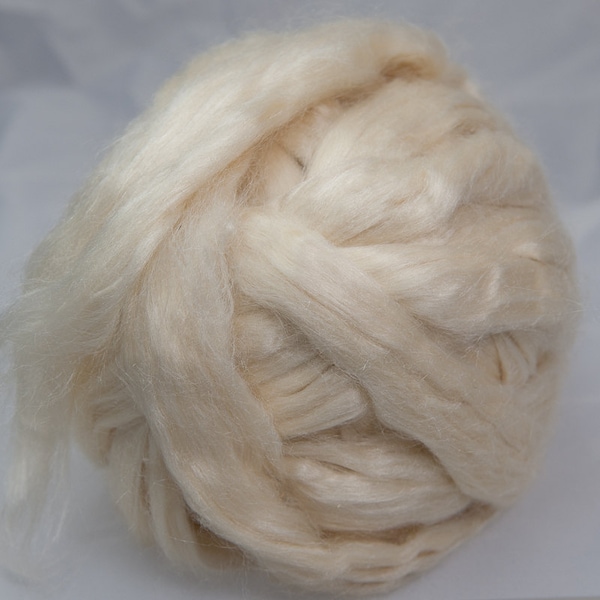 Haut en soie blanchie Tussah - 4 oz