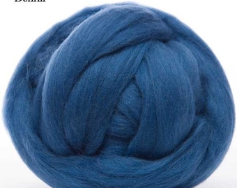 Merino Wool Top - 22.5 micron -Denim - 4 ounces