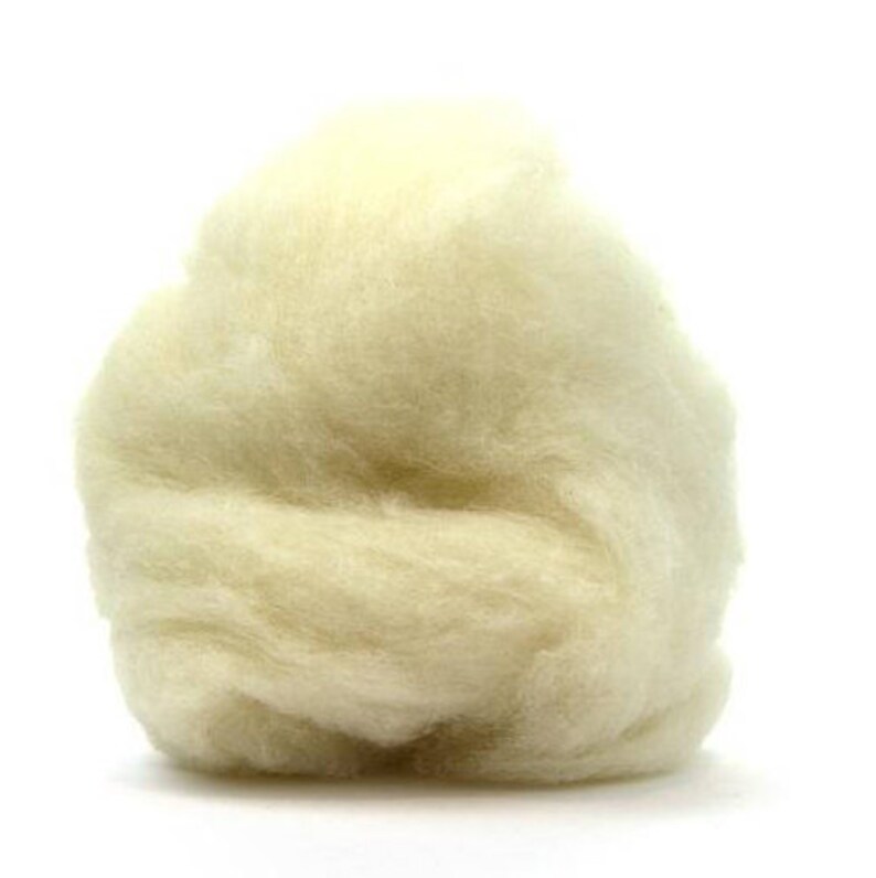 Corriedale Bulky Wool Roving White Ecru 4 Ounces Etsy