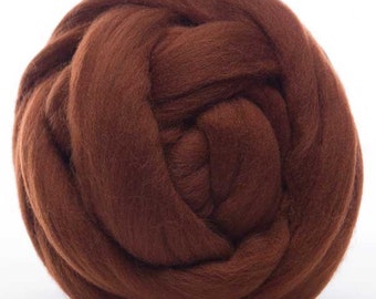 Merino Wool Top - 22.5 micron -Hazelnut - 4 ounces