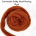 Corriedale Bulky Wool Roving - Rust - 4 Ounces - Etsy
