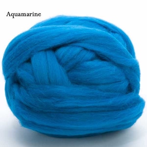 Merino Wool Roving 22.5 Micron - 1 Oz, 18 Blue and Violet Colors ...