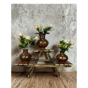 Narang Craft and Decor Blumentopf 3er Set | Handgefertigte Pflanzgefäße für Innen- und Außenbereich