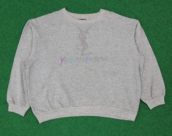 Vintage YSL Yves Saint Laurent Crop Top Sweatshirt