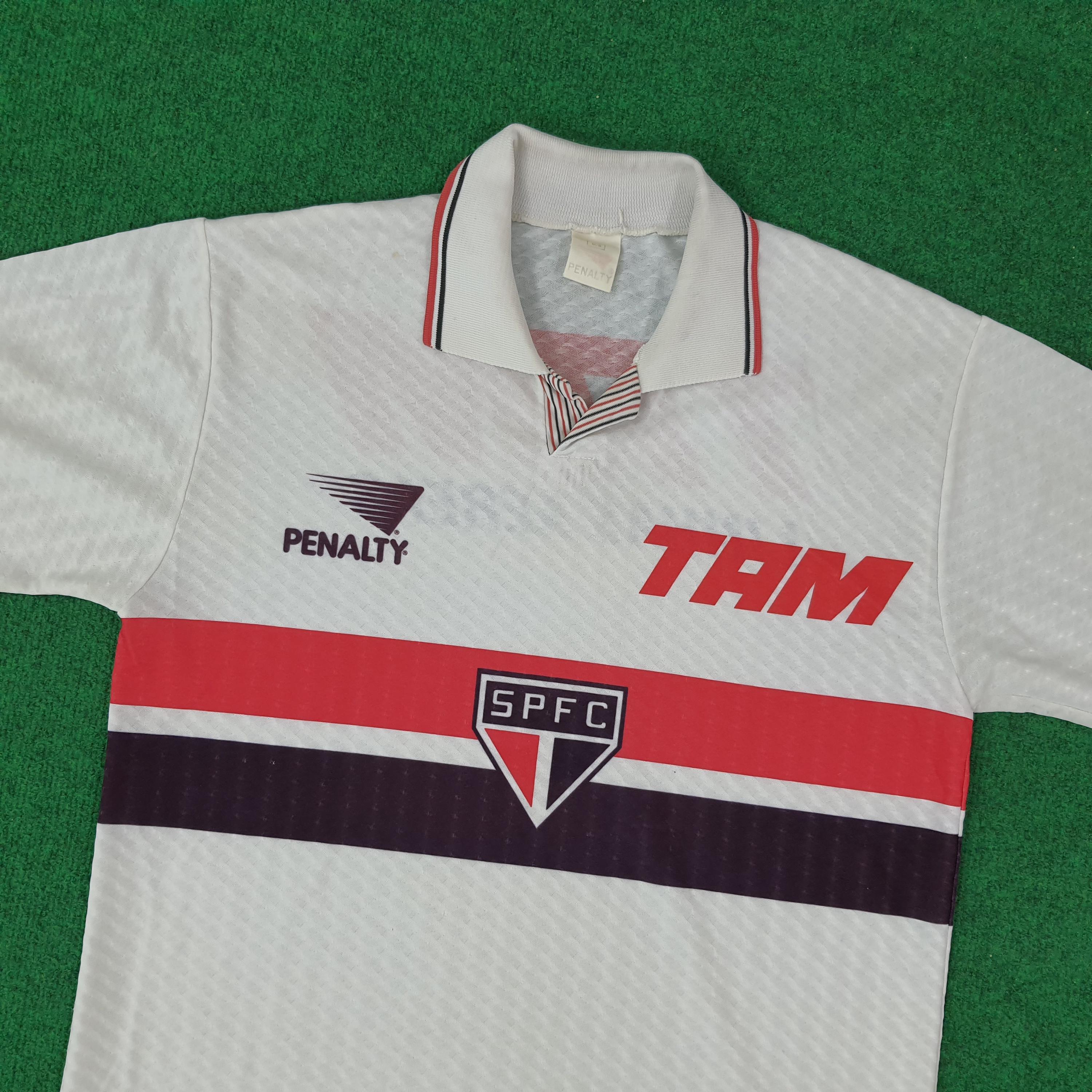 ペナルティ　90年代　サンパウロカラー　ジャージ　サイズM ヴィンテージ ペナルティ サンパウロ ホーム サッカー 90年代 ジャージ