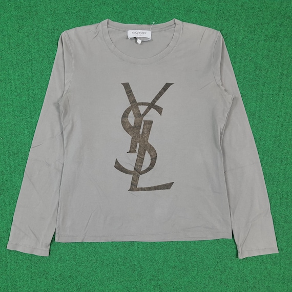 Vintage YSL Yves Saint Laurent Logo Tshirt - Etsy