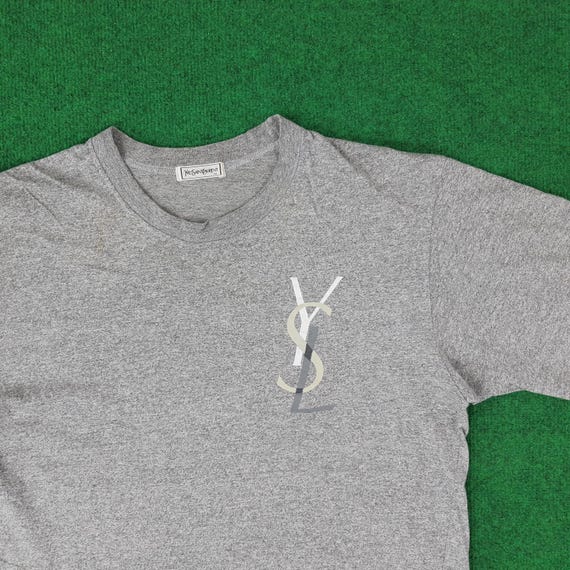Vintage Yves Saint Laurent YSL Luxury Brand Tshirt - Etsy