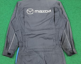 Vintage Mazda Japan Motorsports werkkleding overall