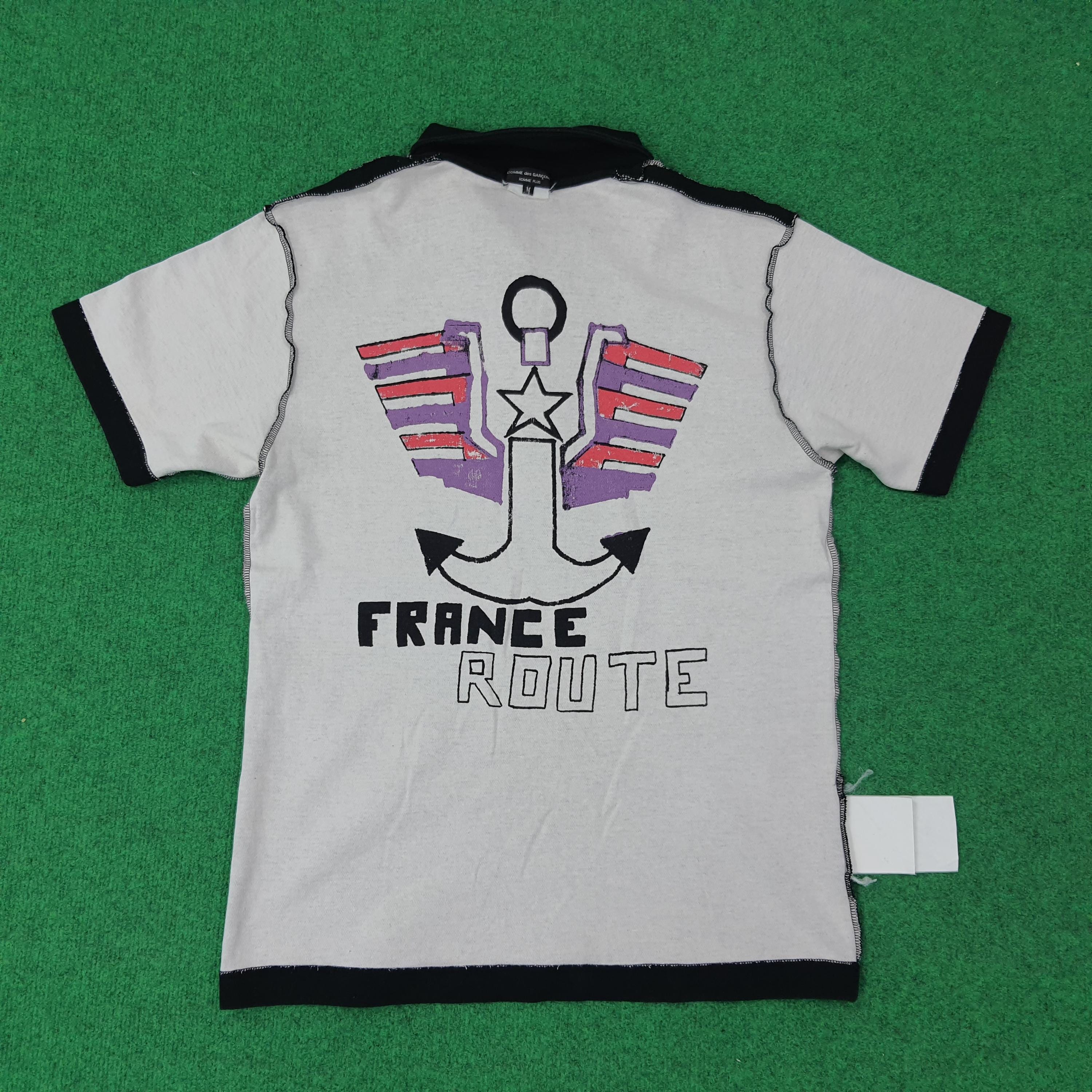 Vintage Comme Des Garcons Homme Plus Polo Shirt, Inside Out Seam