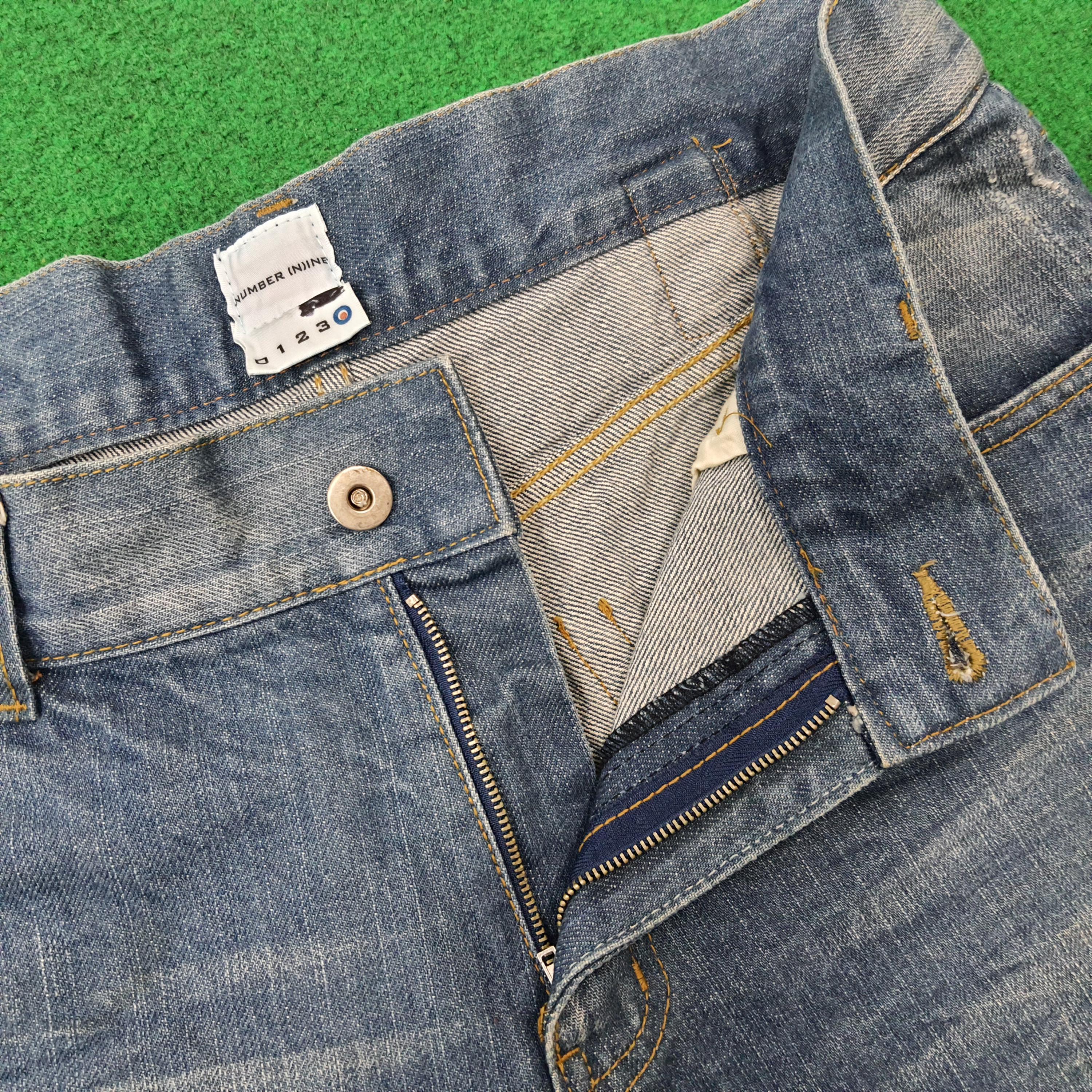 number （n）ine straight denim archive Vintage Number Nine Japan Straight Denim Jeans - Etsy