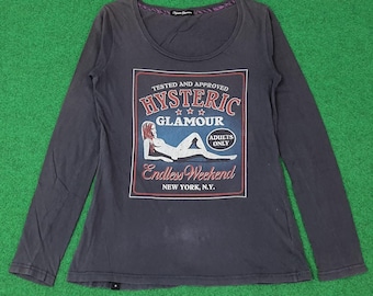 Vintage Hysteric Glamour Stretchable Long Sleeve Top Japan Y2K