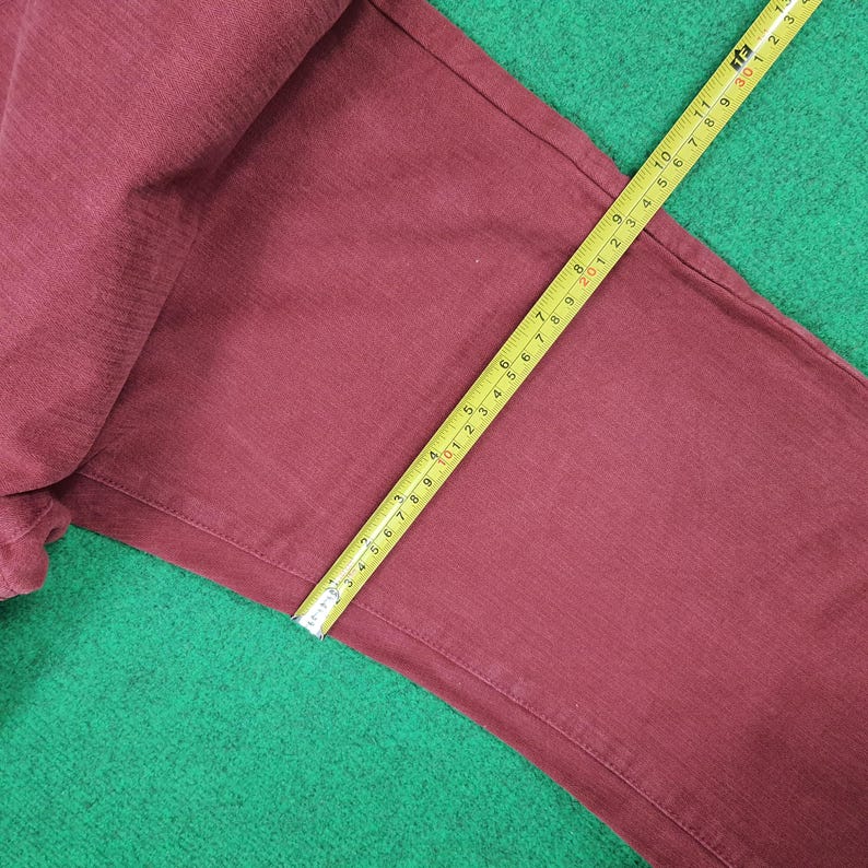 Vintage Rare FERRARI x FILA Red Denim Pants Italy image 16
