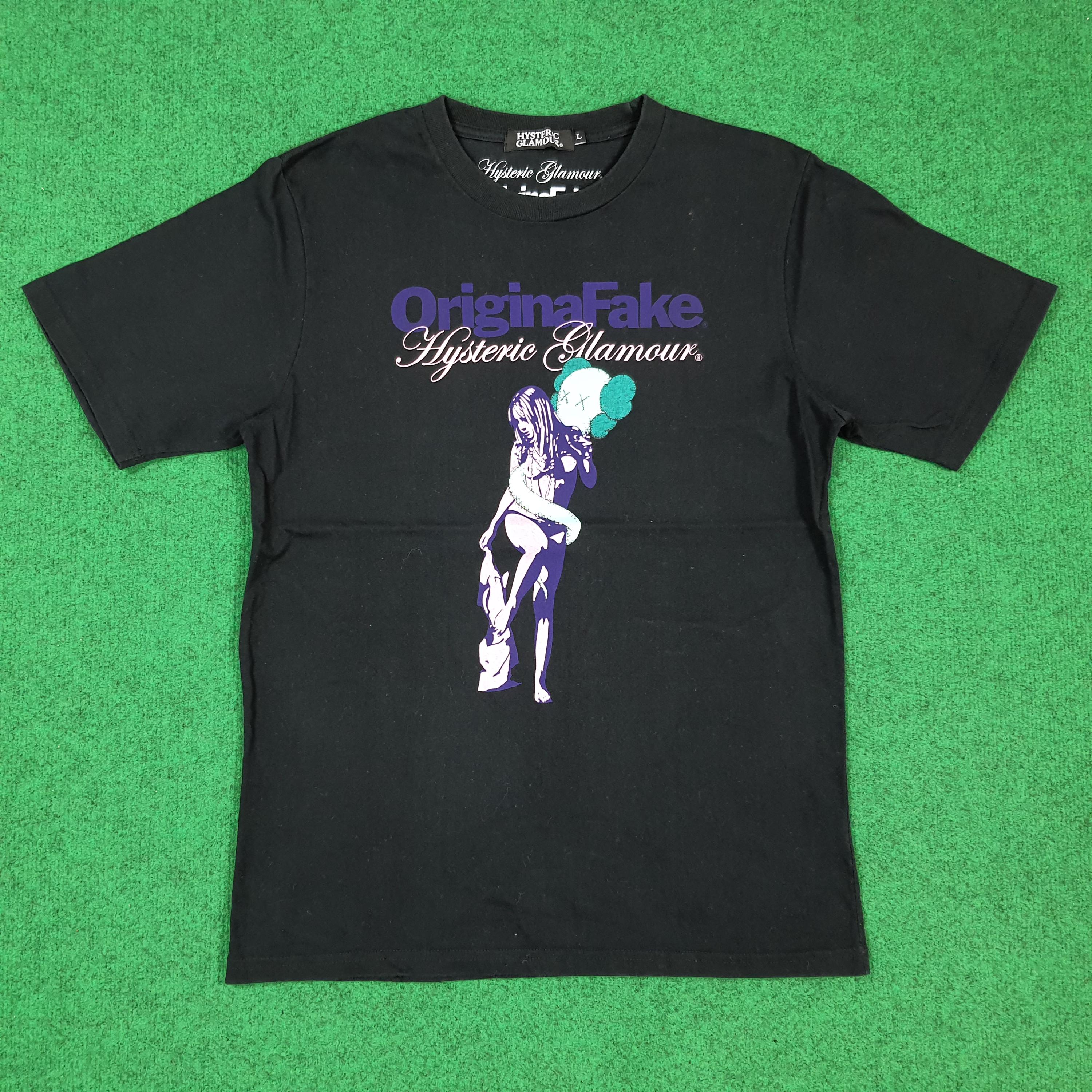 Vintage Hysteric Glamour X Kaws Japan Originafake Neked Graphic