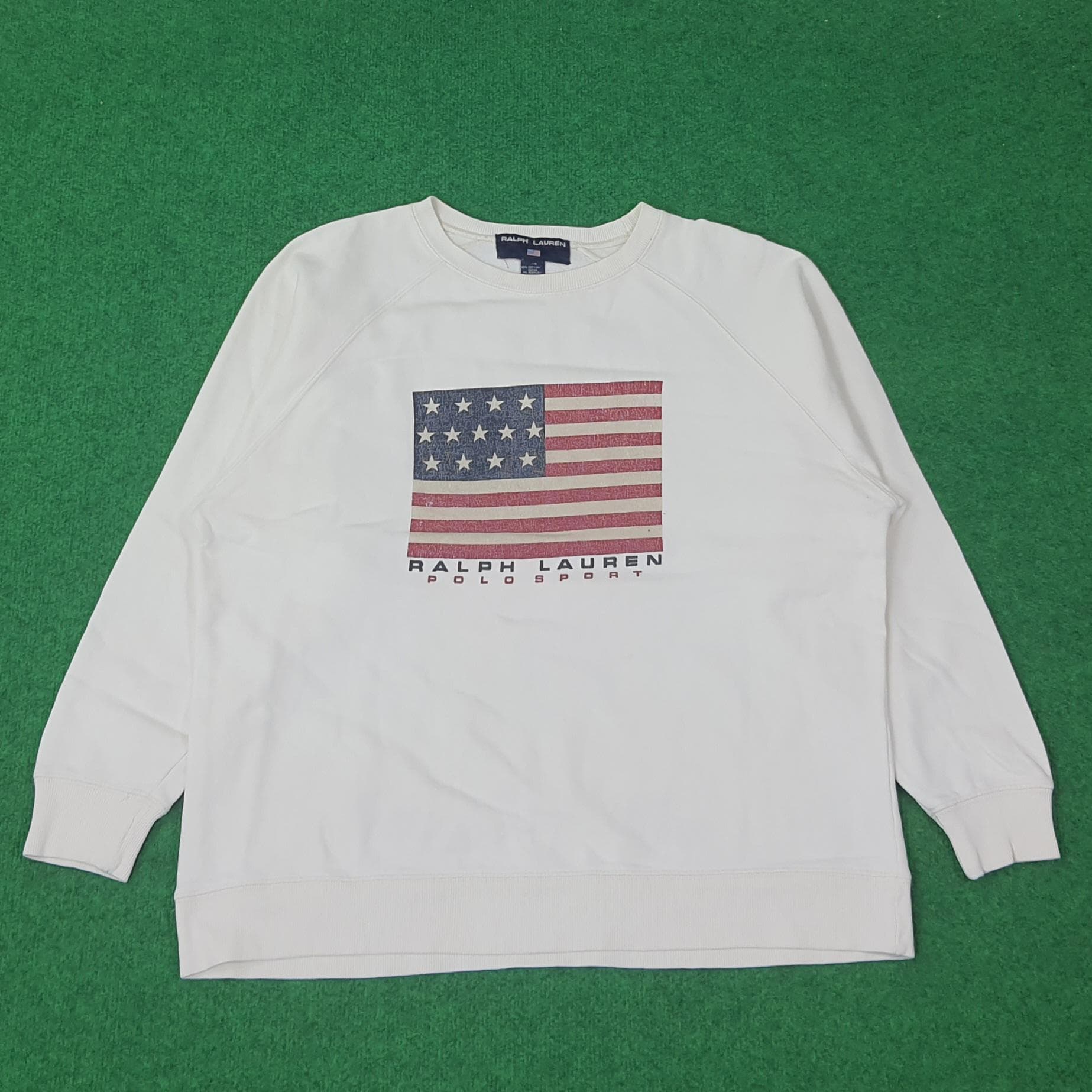 Vintage Ralph Lauren Polo Sport American Flag Sweatshirt - Etsy