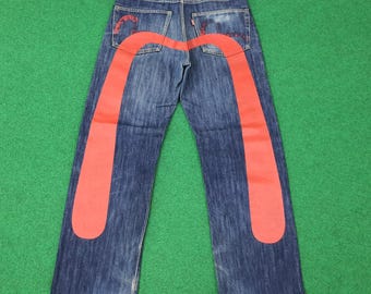 Jeans Daicock personalizzati vintage Evisu Japan Brand