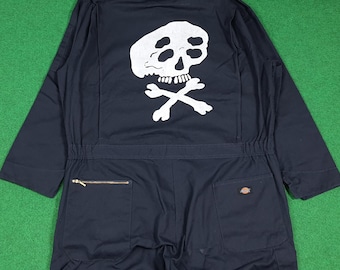 Vintage Dickies Workwear Custom Skull Coverall