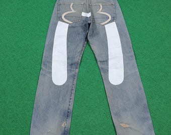 1990s Vintage Solo Semore Baggy Wide Leg Jeans 90s High Waist