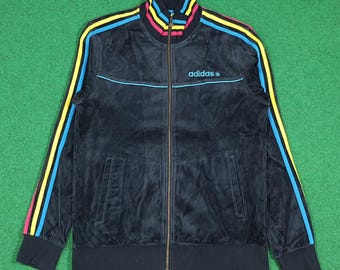 Vintage Adidas NEO Velour Track Velvet Jacket