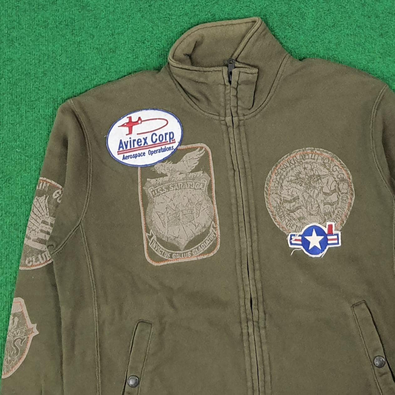 Vintage Avirex Corp Aerospace Zipper Sweatshirt - Etsy