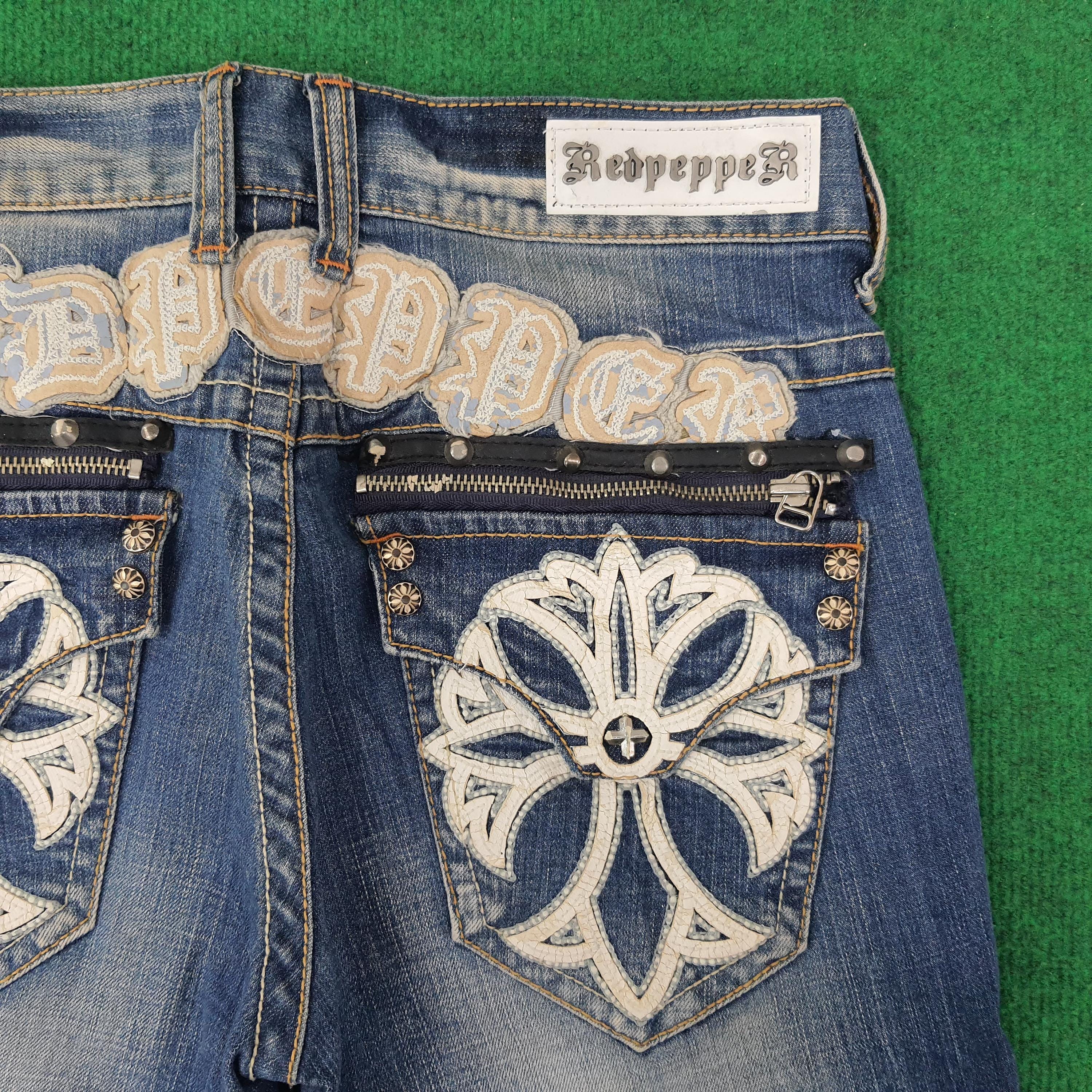 Vintage Red Pepper Japan Denim Y2k Jeans - Etsy