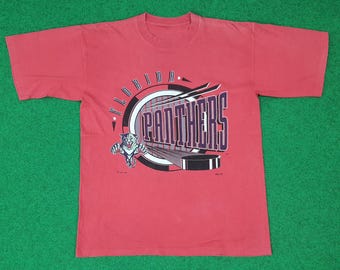 90年代のヴィンテージフロリダパンサーズNHL Tシャツ