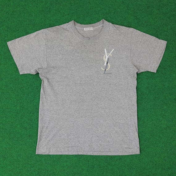00s YVES SAINT LAURENT ロゴT-shirt archive Vintage Yves Saint Laurent YSL Luxury Brand Tshirt - Etsy