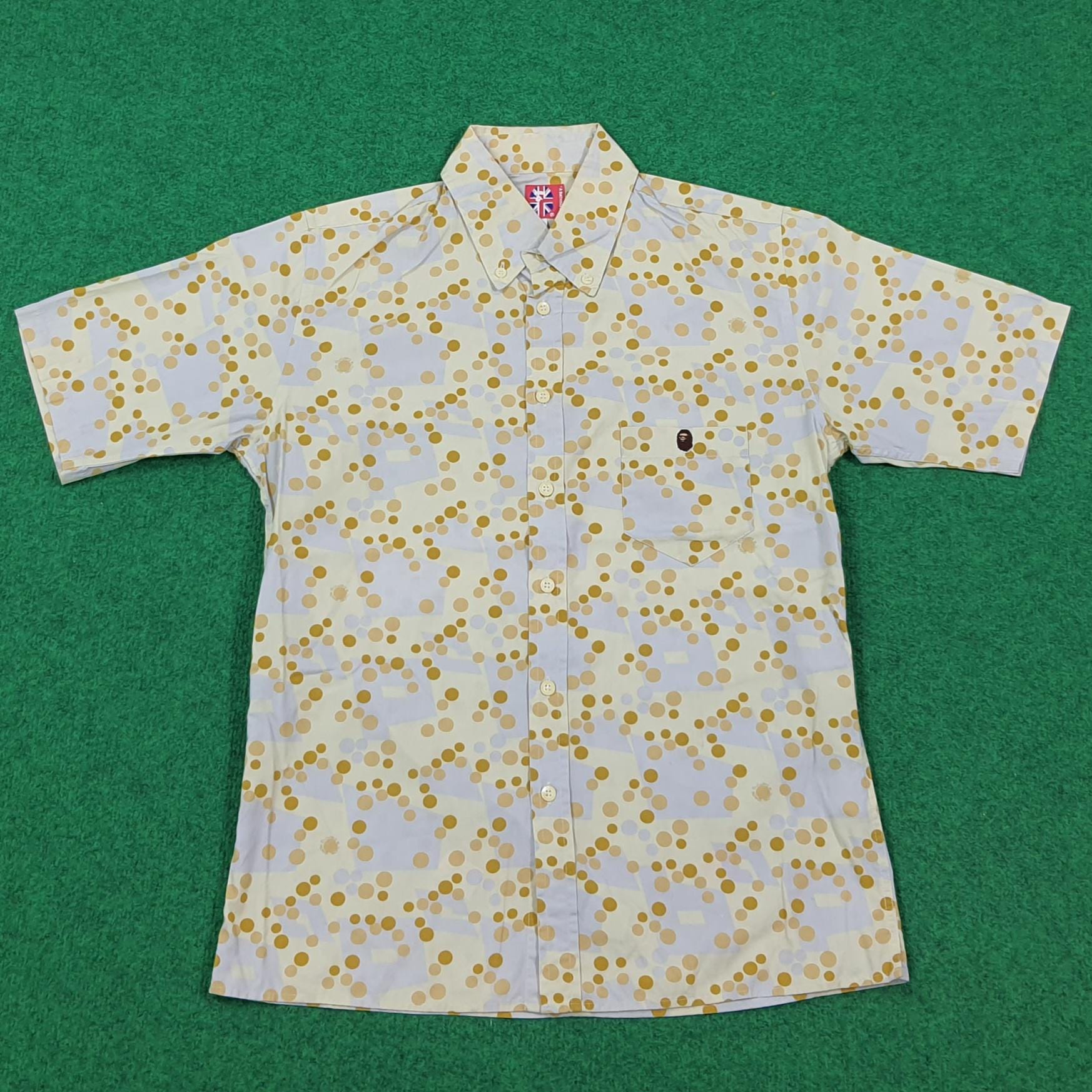 Bape, Vintage A Bathing Ape Nigo Era Polka Dot Button Up Shirt