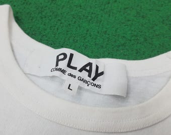 Vintage Comme Des Garcons PLAY Tshirt - Etsy