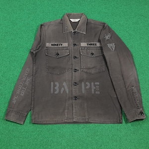 Vintage A Bathing Ape Japan Ninety Three Military Shirt Jacket