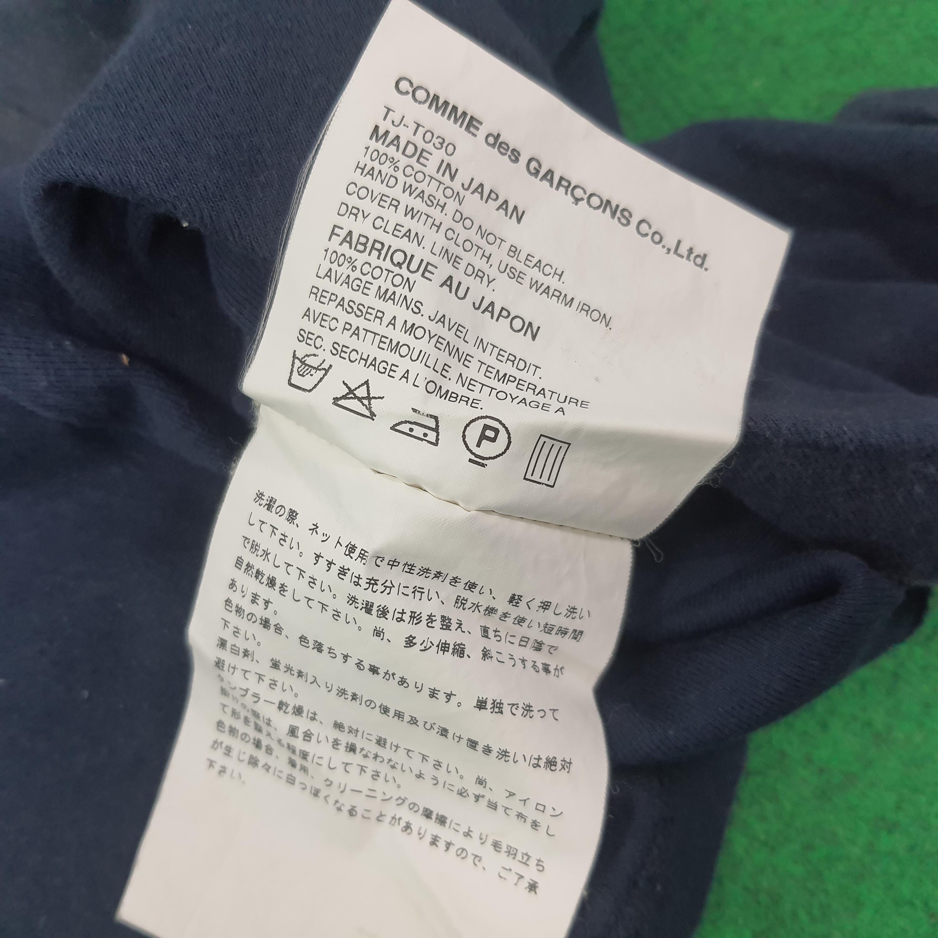 Tシャツ(長袖+七分) 514080 tricot COMME des GARCONS AD1996 Comme des Garçons Homme Garment Print Long Sleeve T-Shirt | Men's