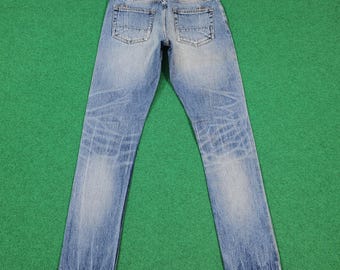 Vintage PRPS Selvedge Camo Pocket Distressed Jeans