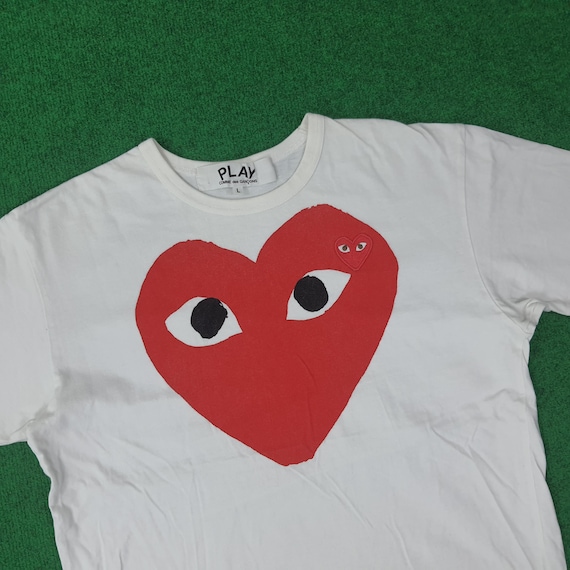 Vintage Comme Des Garcons PLAY Tshirt - Etsy