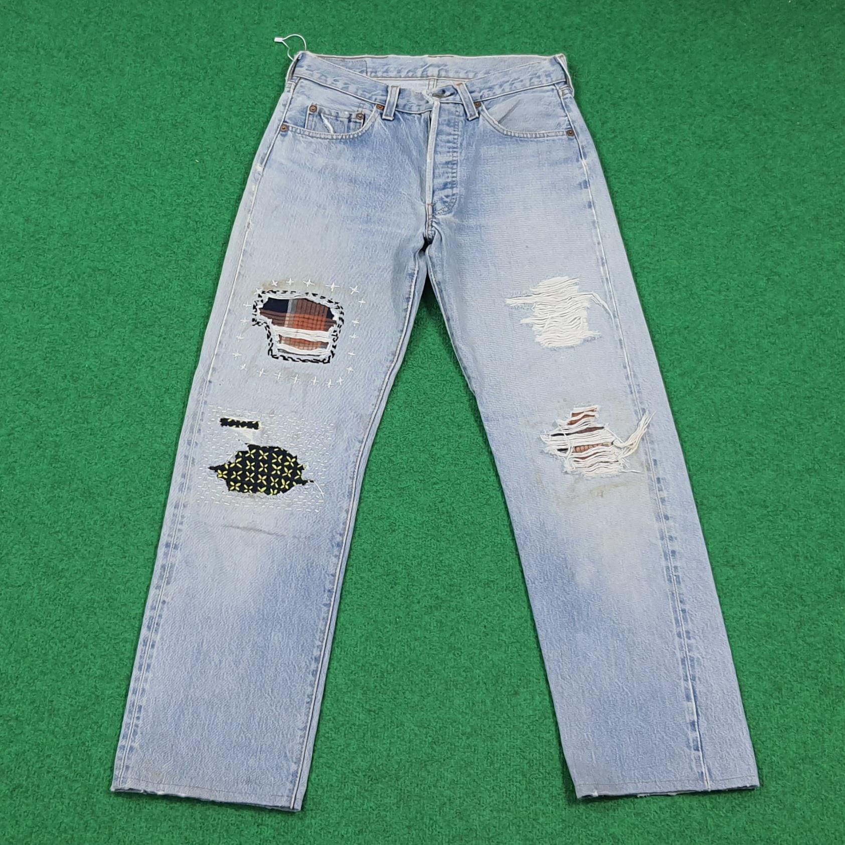 Repaired Levi 501 - Etsy