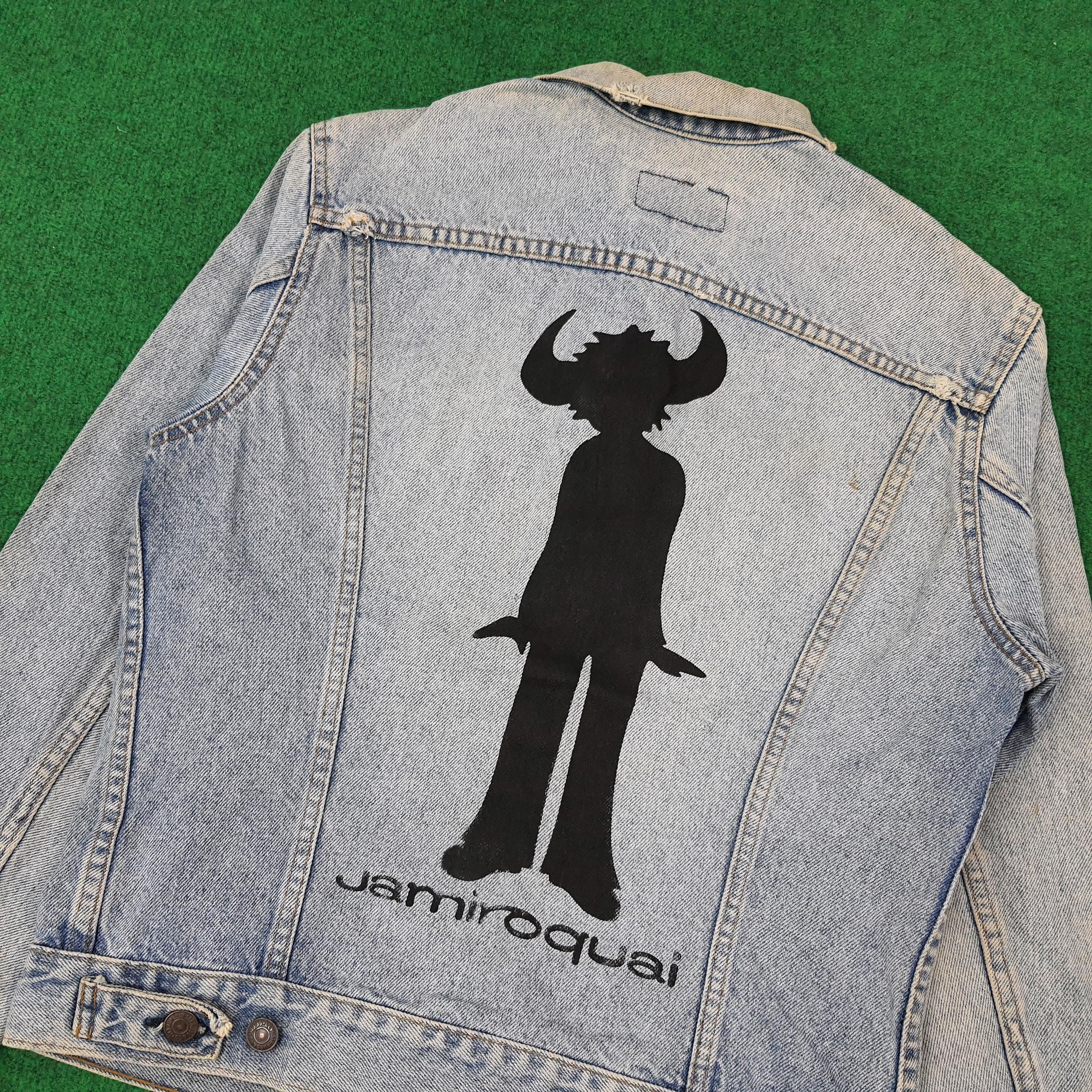 L*グ様 ジャミロクワイ×リーバイス　90〜00's Vintage 90s Levi's Custom Jamiroquai Logo Denim - Etsy