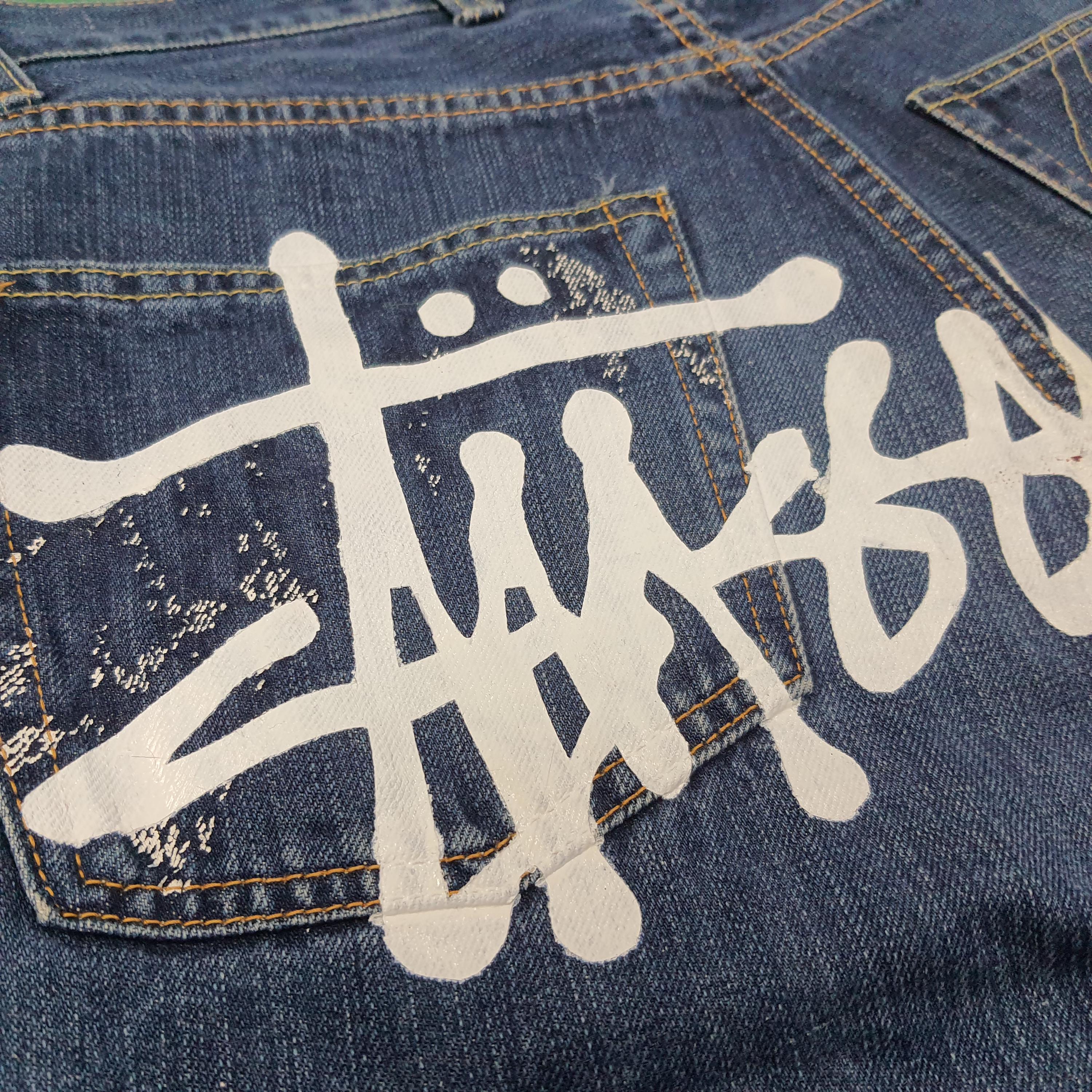 Vintage Rare Stussy X Futura Custom Logo Jeans - Etsy