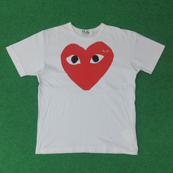 Vintage Comme Des Garcons PLAY Tshirt - Etsy