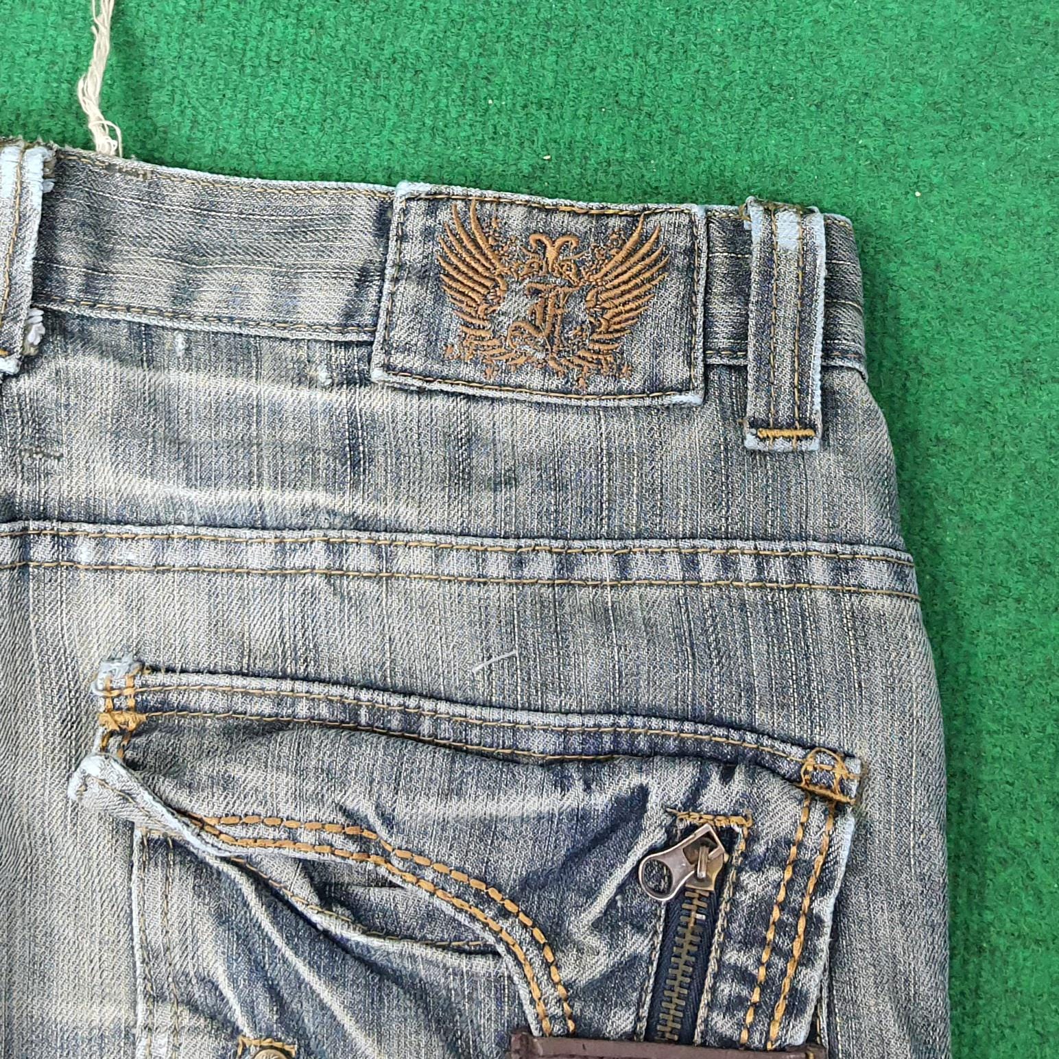 F.U.S.A.I. JEANS Y2K フルギミックパンツボタン無し