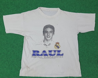 Vintage RAUL Real Madrid Soccer Tshirt
