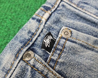 Vintage Stussy Rough N Rugged Denim Custom Logo Jeans - Etsy
