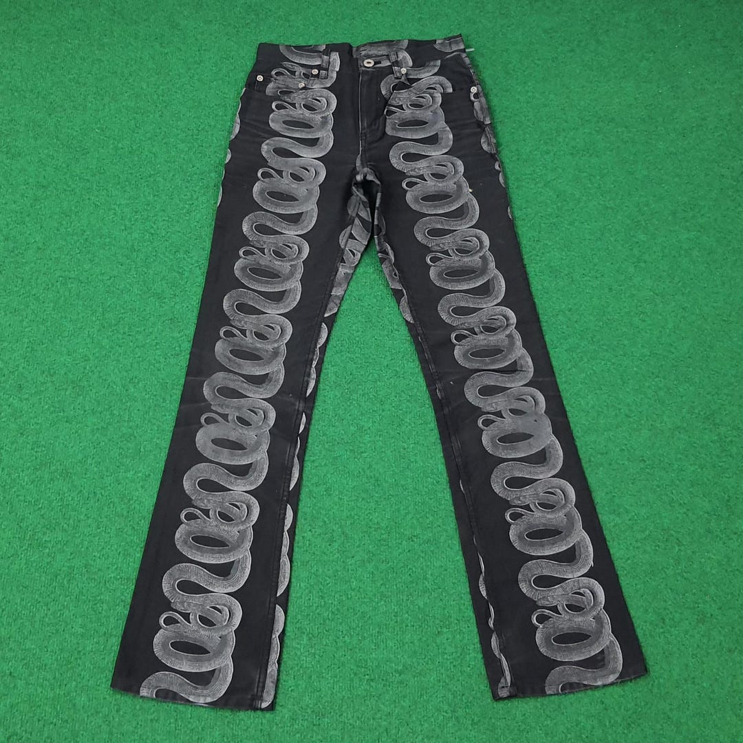 Vintage Hysteric Glamour Snake Motif Graphic Denim - Etsy