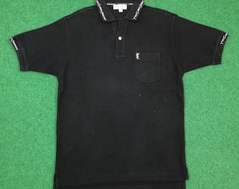 Vintage Yves Saint Laurent Polo Shirt YSL Pour Homme