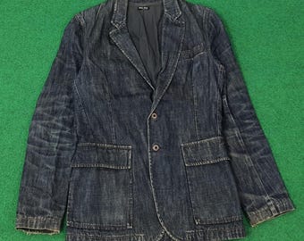 Vintage Miu Miu de Prada Denim Fiammato Blazer